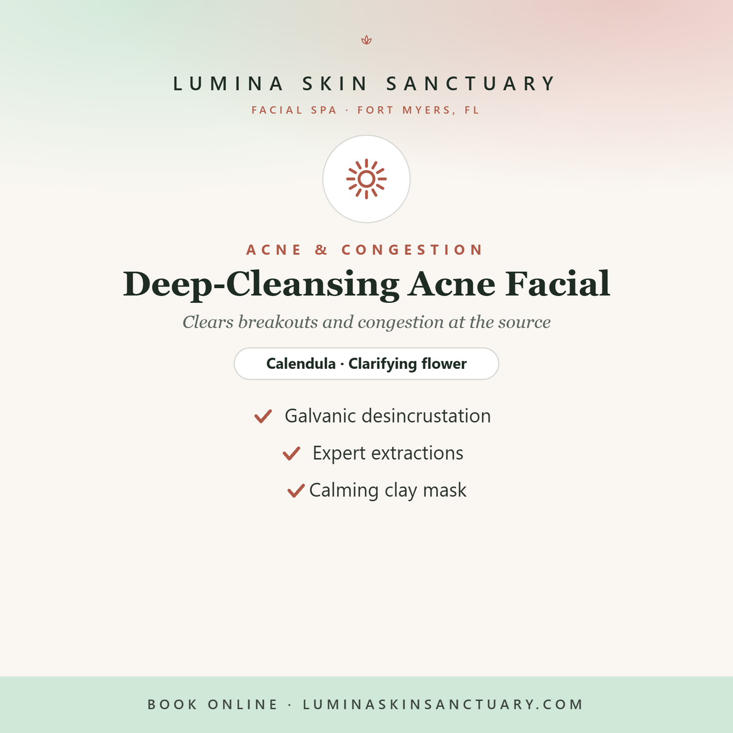 Deep-Cleansing Acne Facial — Lumina Skin Sanctuary, facial spa in Fort Myers, FL