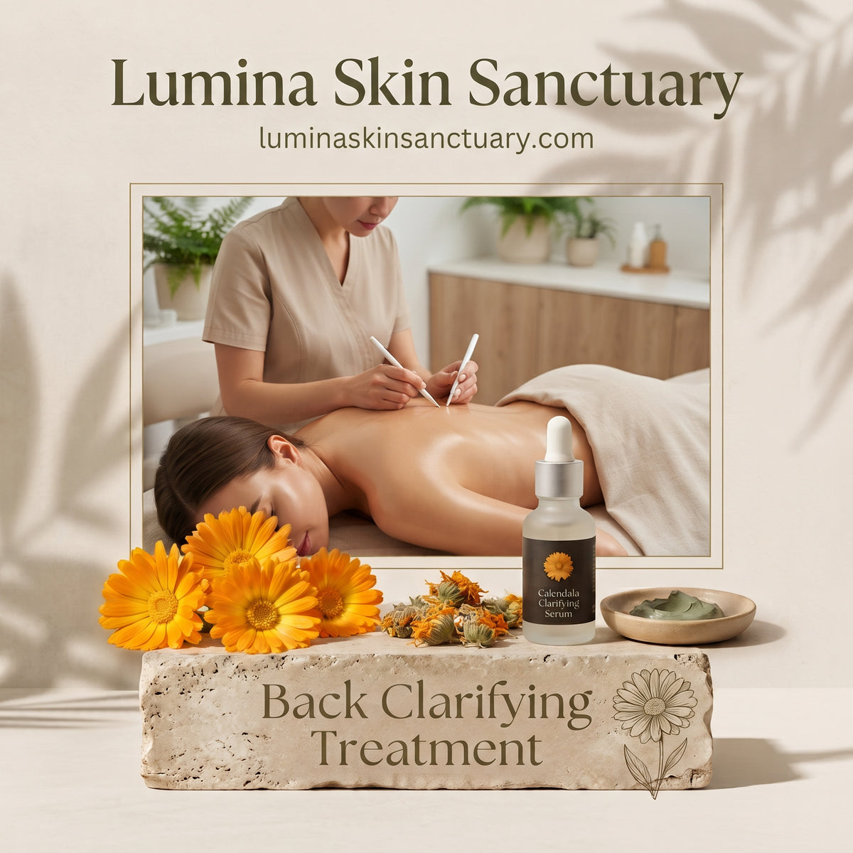 Back clarifying treatment at Lumina Skin Sanctuary in Fort Myers, FL