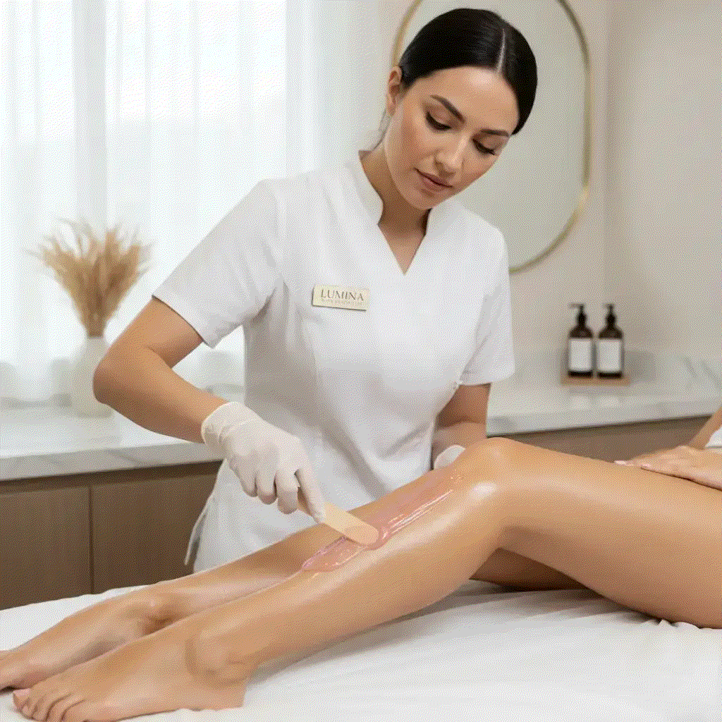 Professional waxing treatment for silky-smooth skin at Lumina Skin Sanctuary in Fort Myers, FL