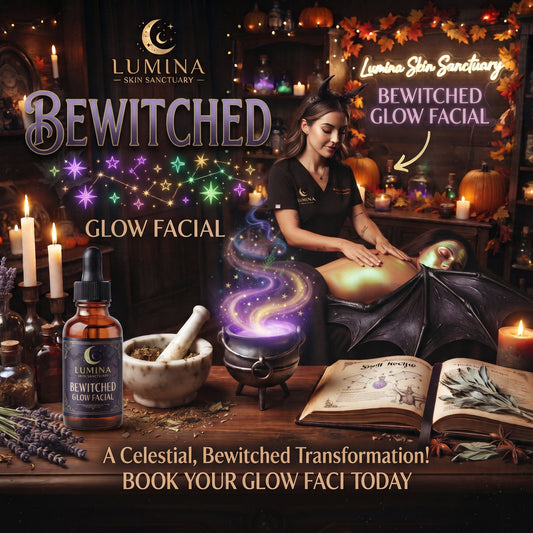 Bewitched Glow Facial, a Halloween facial at Lumina Skin Sanctuary in Fort Myers