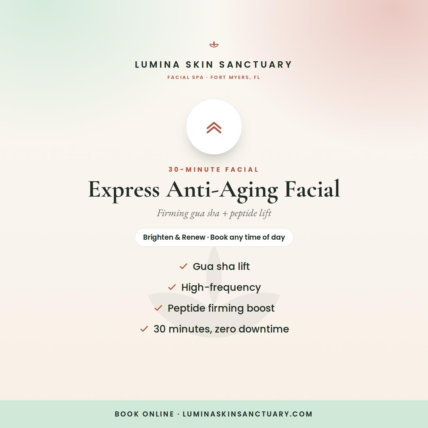 Express Anti-Aging Facial — 30-minute express facial in Fort Myers, FL | Lumina Skin Sanctuary