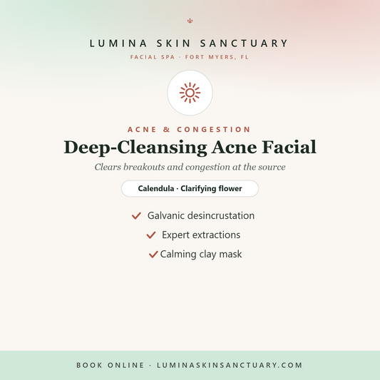 Deep-Cleansing Acne Facial · 3-Visit Series — Lumina Skin Sanctuary, Fort Myers