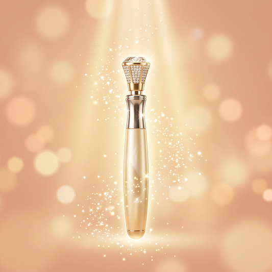 Hydra Spa Brighten Facial hero image with sparkling diamond tips and golden light