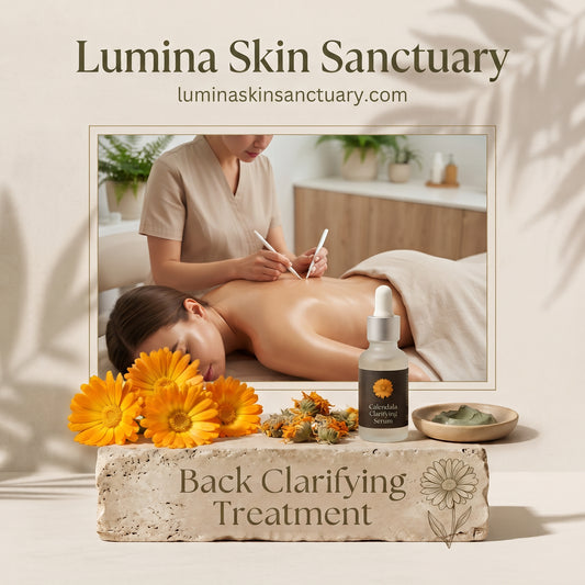 Back clarifying treatment at Lumina Skin Sanctuary in Fort Myers, FL