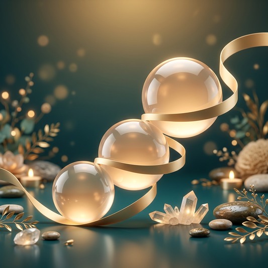 Signature 3-Visit Series package hero image with three glowing orbs and a gold ribbon